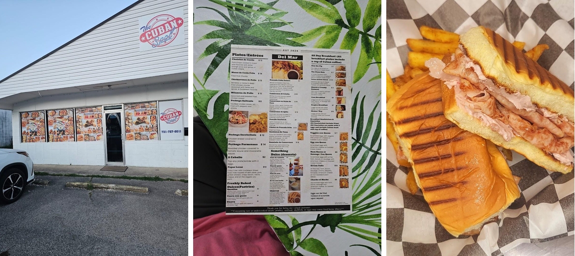 The Cuban Spot Menu