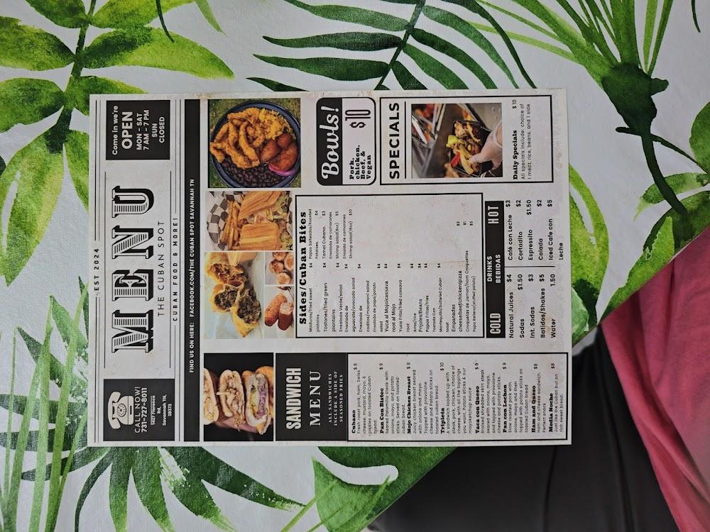 The Cuban Spot Menu image 2